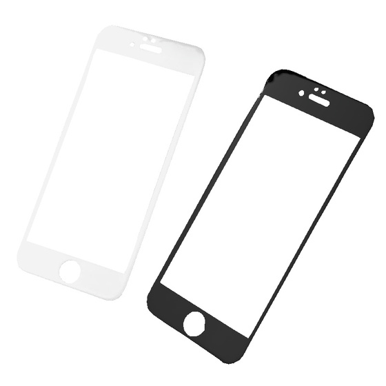 3D Echt Glas Panzer Displayschutzfolie fr iPhone 6 (4,7) White