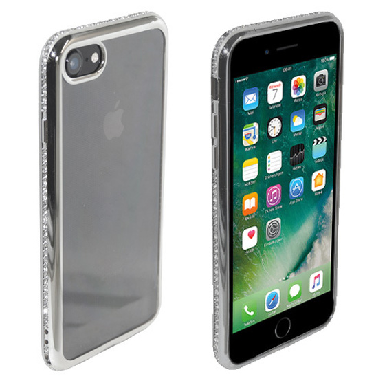 Backcover Strass fr iPhone 7 / 8 Silber