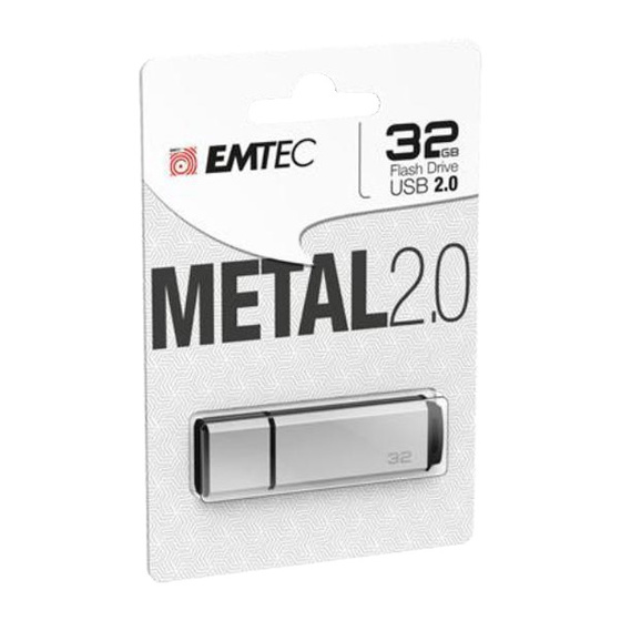 EMTECH USB Memory Stick Speicherstick 32 GB Metal 2.0