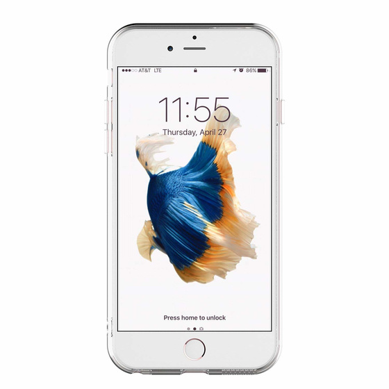 Phoneparts Beneficial Silikon Case fr iPhone 6 / 6S || Transparente Gummi Schutz Hlle Clear Case