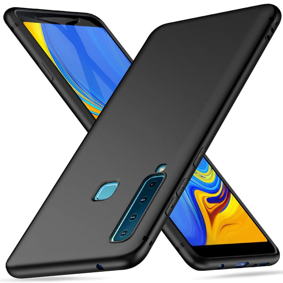Schwarze Schutzhlle aus Silikon fr Samsung Galaxy A9 2018