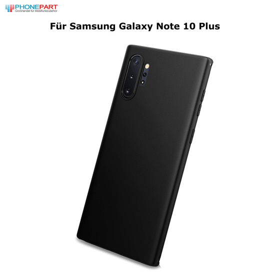 Schwarze Schutzhlle aus Silikon fr Samsung Galaxy Note 10 Pro