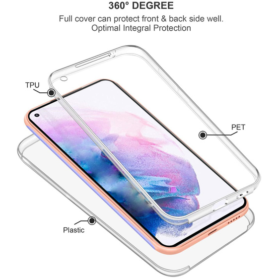 Ultra Dnne 360 Front + Back TPU Hlle fr Samsung Galaxy Note 10 Plus Transparent