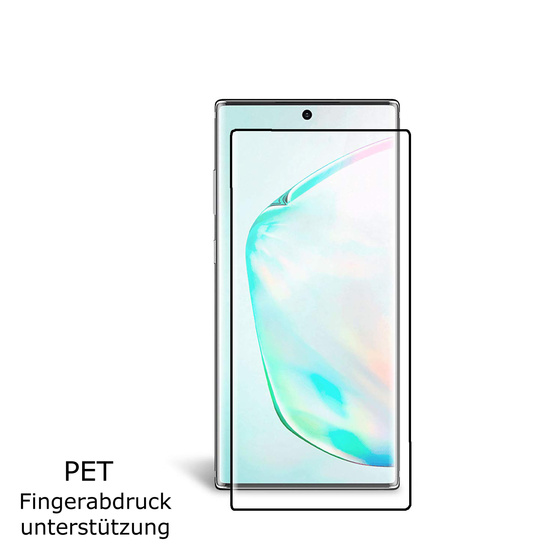 3D PET Displayschutzfolie fr Samsung Galaxy Note 10 Curved Black