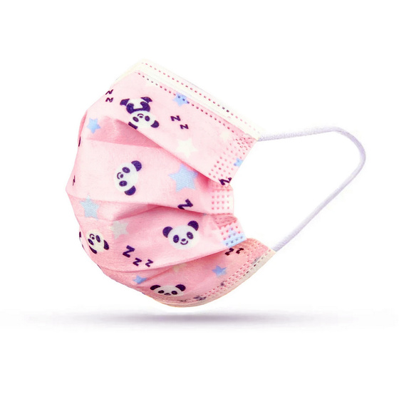 Atemschutzmaske Maske 3 Lagig mit Muster in Pink fr Kinder
