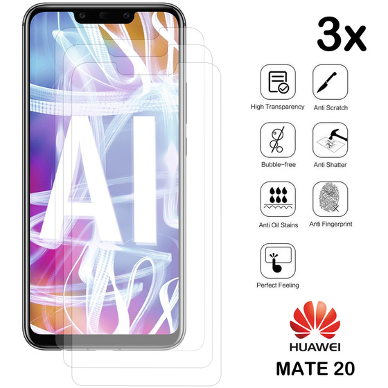 Schutzglas fr Huawei Mate 20 3x