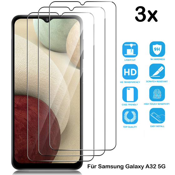 3x Schutzglas fr Samsung Galaxy A32 5G