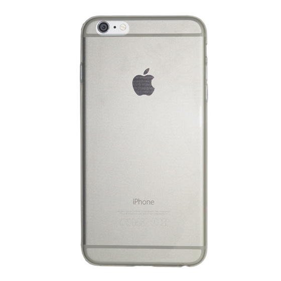 Schutzhlle aus Silikon fr iPhone 6 Plus / 6S Plus Transparent Schwarz