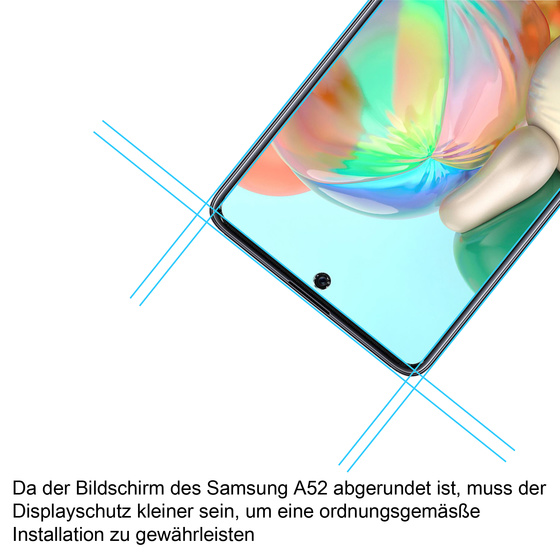 2x Schutzglas  fr Samsung Galaxy A54 5G