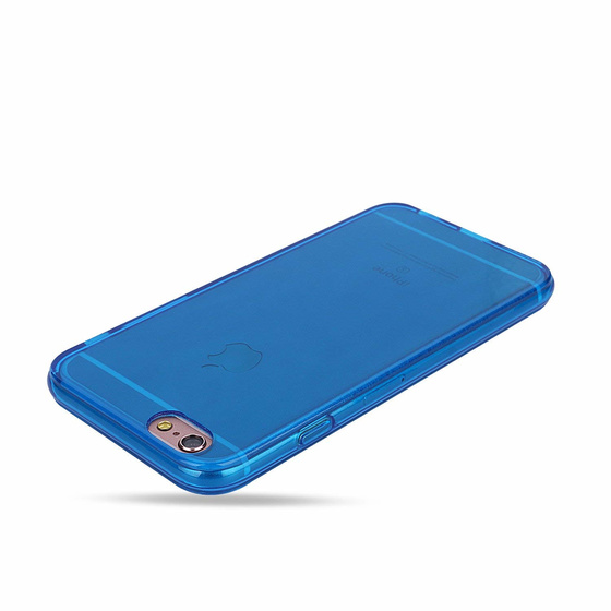Schutzhlle aus Silikon fr iPhone 6 Plus / 6S Plus Transparent Blau