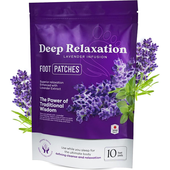 Natrliche Lavendel-Fureinigungspads fr tiefen Schlaf und Wohlbefinden - 10er Pack