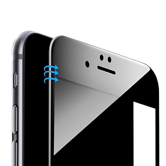 3D Echt Glas Panzerfolie Displayschutzfolie für iPhone 7/8 Plus White