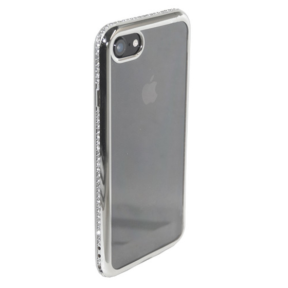 Backcover Strass fr iPhone 7 / 8 Silber