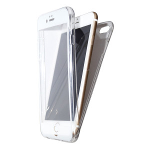 Ultra Dünne 360° Front + Back TPU Hülle für iPhone 6 / 6S Weiß