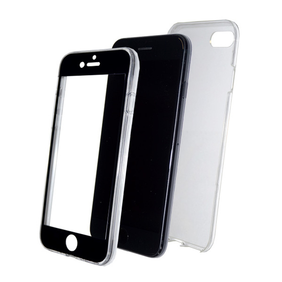 Ultra Dnne 360 Front + Back TPU Hlle fr iPhone 6 Plus / 6S Plus Schwarz
