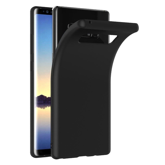 Schwarze Schutzhlle aus Silikon fr Samsung Galaxy Note 8