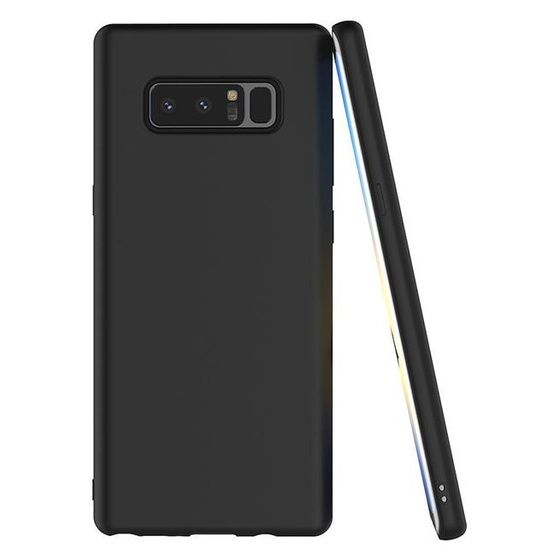 Schwarze Schutzhlle aus Silikon fr Samsung Galaxy Note 8