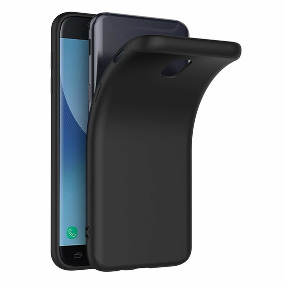 Schwarze Schutzhlle aus Silikon fr Samsung Galaxy J7 2017 / J730F