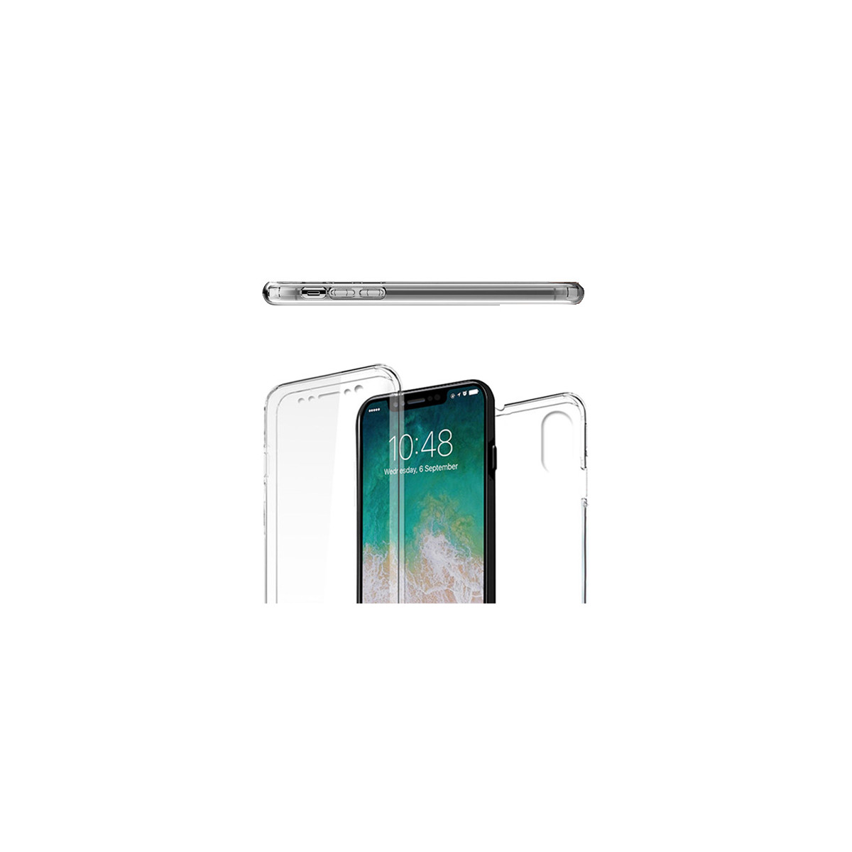 Ultra Dünne 360° Front + Back TPU Hülle...