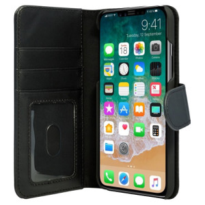Kunstleder Bookstyle Tasche mit Lasche für iPhone X (10) Türkis