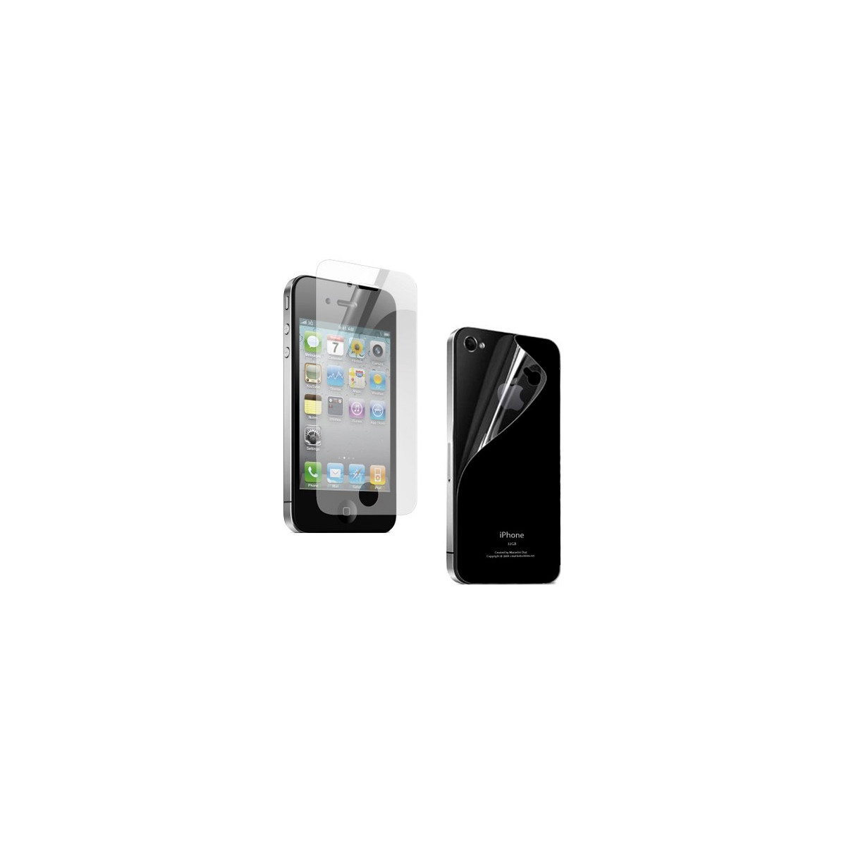 Displayschutzfolie Beidseitig Für iPhone 4/4S Matt