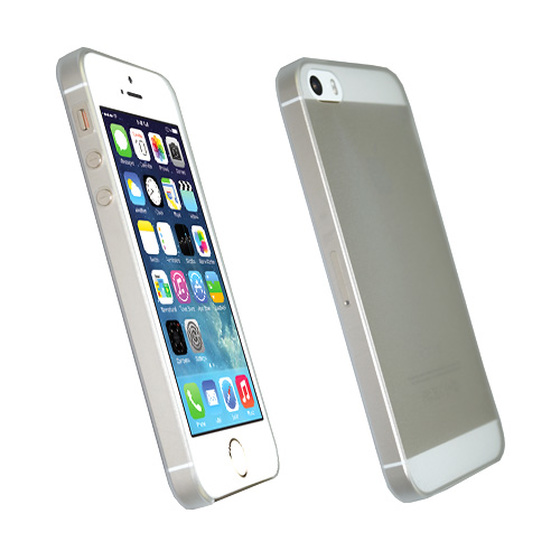 Ultra Dünne Hülle für iPhone 5 Transparent weiss