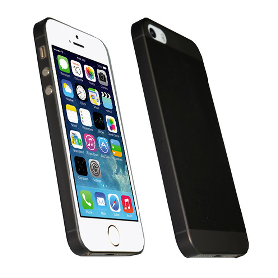 Ultra Dünne Hülle für iPhone 5 Transparent Schwarz