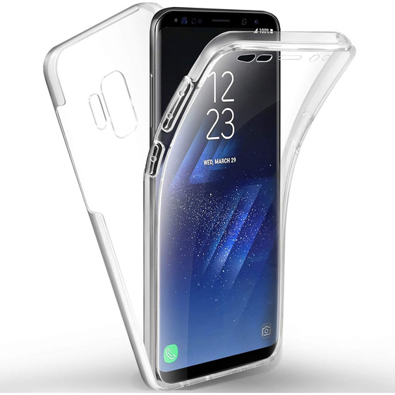 Ultra Dnne Front + Back TPU Hlle fr Samsung Galaxy S9 Transparent Klar