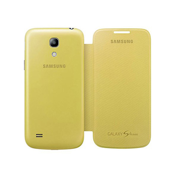Original Samsung Flip Cover EF-FI919BZEGWW für Samsung S4 Mini Gelb