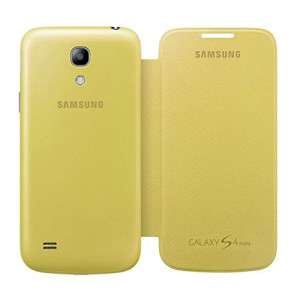 Original Samsung Flip Cover EF-FI919BZEGWW für Samsung S4 Mini Gelb