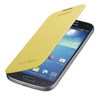 Original Samsung Flip Cover EF-FI919BZEGWW für Samsung S4 Mini Gelb