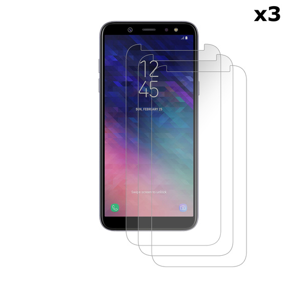 3x Echt Glas Displayschutzfolie fr Samsung Galaxy A6 2018