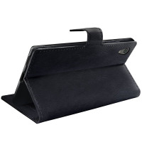 Kunstleder Bookstyle Tasche mit Lasche für Sony Xperia XA1 in Schwarz