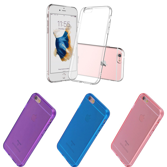 Phoneparts Beneficial Silikon Case fr iPhone 6 / 6S || Transparente Gummi Schutz Hlle in verschiedenen Farben