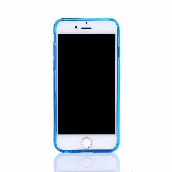 Phoneparts Beneficial Silikon Case fr iPhone 6 / 6S || Transparente Gummi Schutz Hlle in Blau