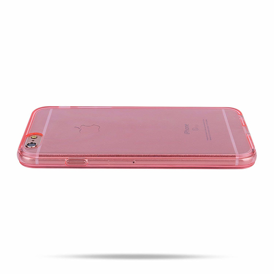 Phoneparts Beneficial Silikon Case für iPhone 6 / 6S || Transparente Gummi Schutz Hülle in Pink