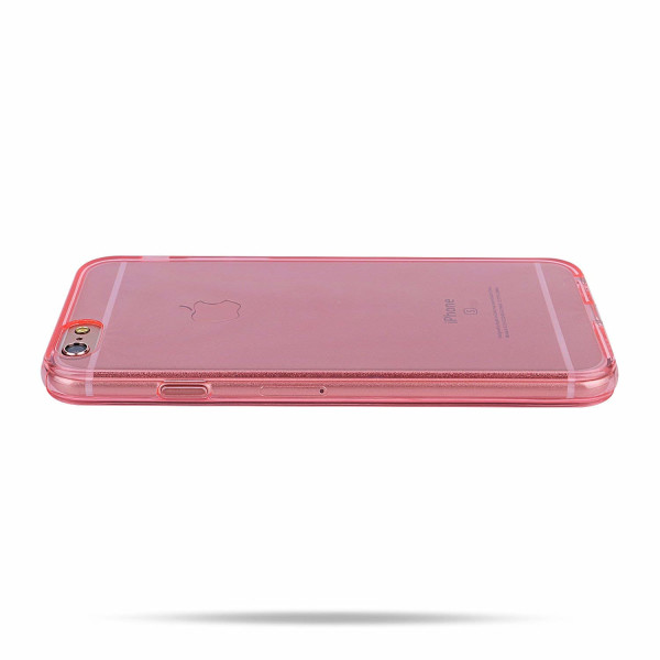 Phoneparts Beneficial Silikon Case fr iPhone 6 / 6S || Transparente Gummi Schutz Hlle in Pink