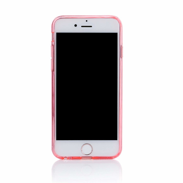 Phoneparts Beneficial Silikon Case fr iPhone 6 / 6S || Transparente Gummi Schutz Hlle in Pink