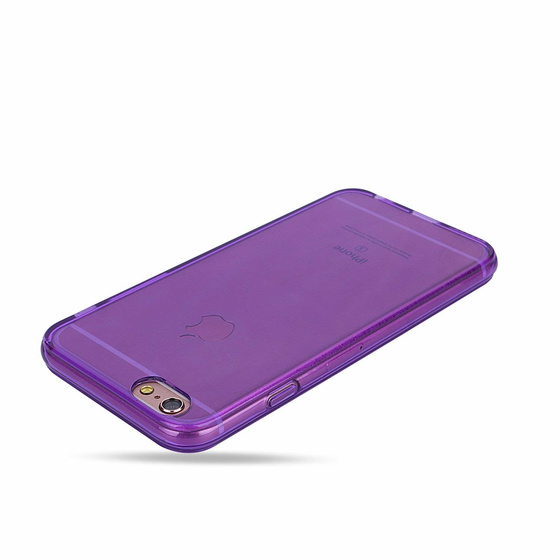 Phoneparts Beneficial Silikon Case für iPhone 6 Plus + / 6S Plus + || Transparente Gummi Schutz Hülle in Lila