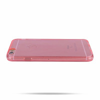 Phoneparts Beneficial Silikon Case für iPhone 6 Plus + / 6S Plus + || Transparente Gummi Schutz Hülle in Pink