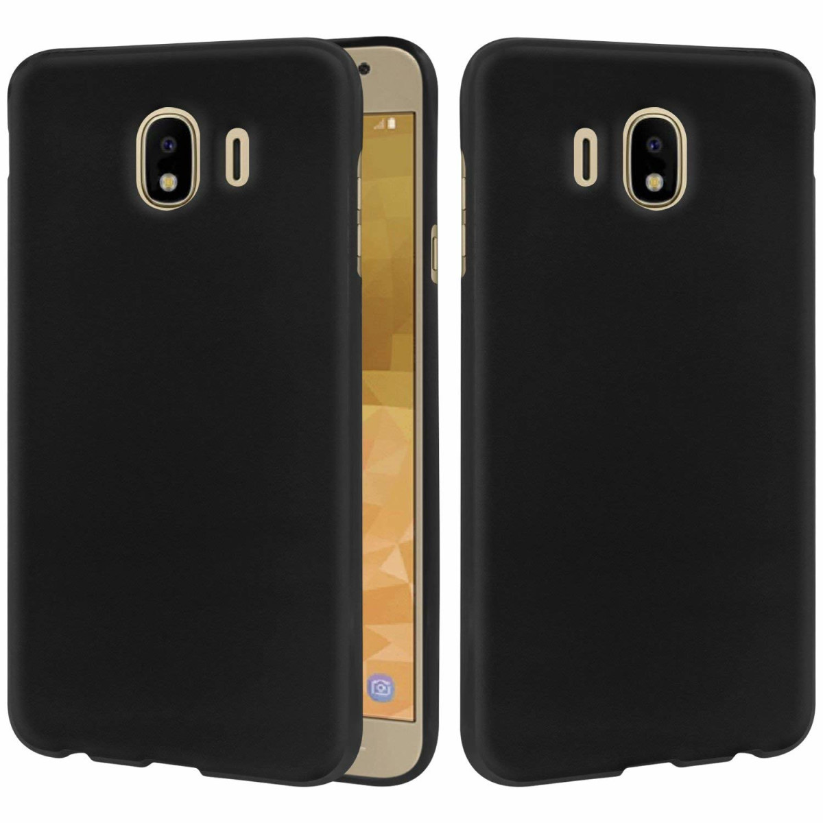Schwarze Schutzhülle aus Silikon für Samsung...