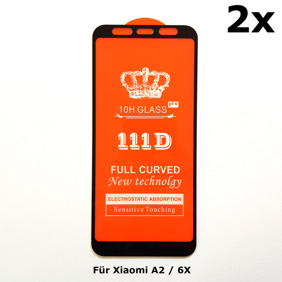 2x Schutzglas fr Xiaomi Mi A2 / 6X