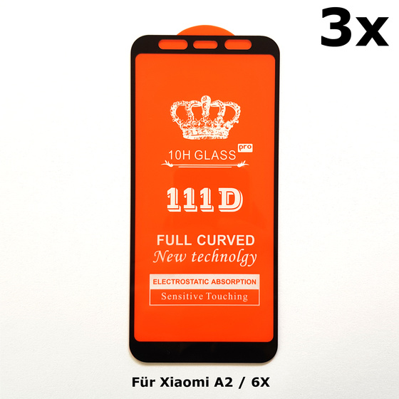 3x Schutzglas fr Xiaomi Mi A2 / 6X