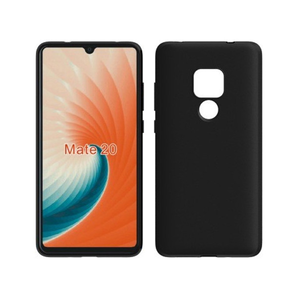 Ultra Dünne TPU Silikon Hülle in Matt Schwarz für Huawei Mate 20