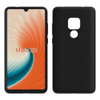 Ultra Dünne TPU Silikon Hülle in Matt Schwarz für Huawei Mate 20