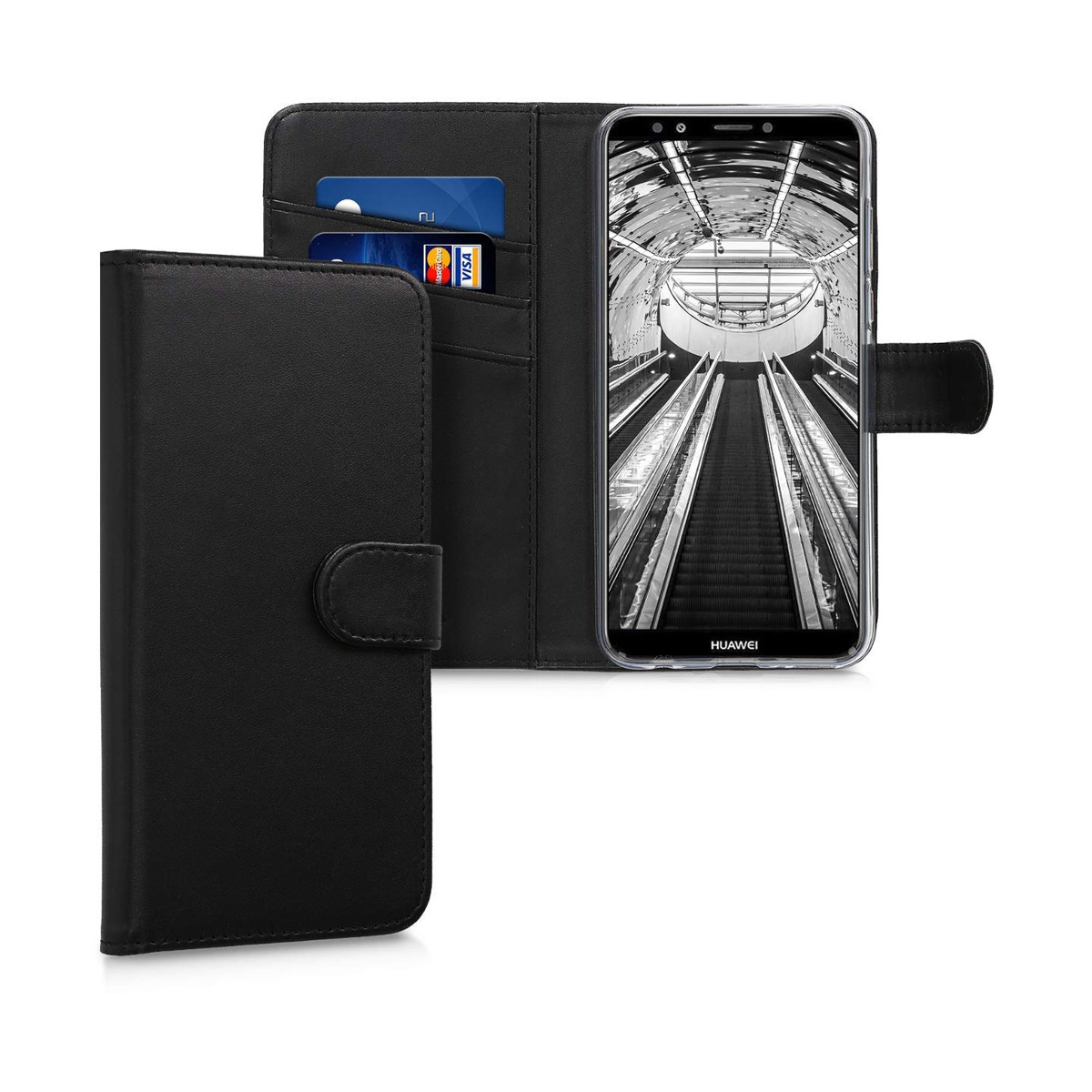Kunstleder Bookstyle Tasche mit Lasche für Huawei Y7...