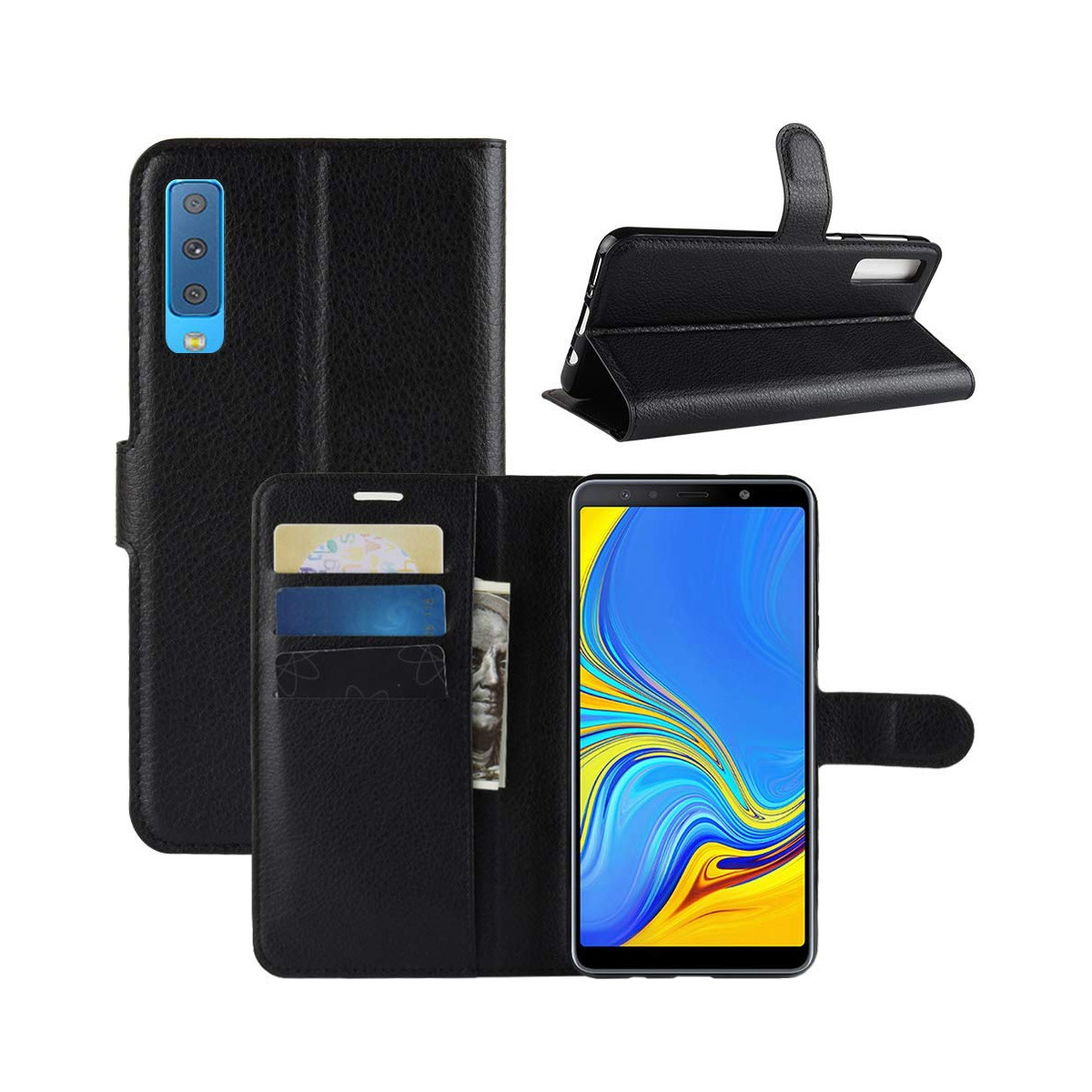 Kunstleder Bookstyle Tasche mit Lasche für Samsung...