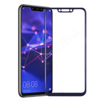3D Echt Glas Displayschutzfolie für Huawei Mate 20 Lite in Blau