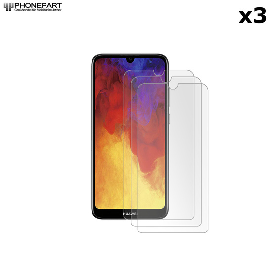 3x Schutzglas fr Huawei Y6 2019