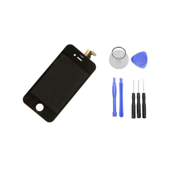 LCD Display für iPhone 4s in Schwarz inkl. Reparaturset